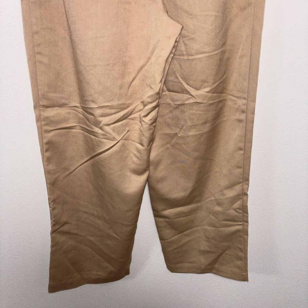 Private pauseベージュハイウェストワイドパンツベルト付 L d783 15