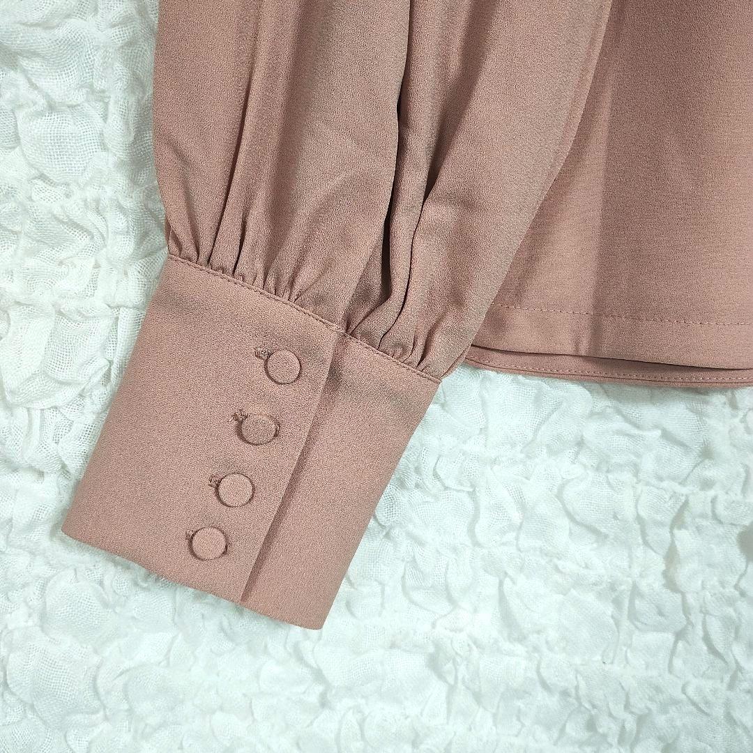 アンアナザーアンジュラス ピンク Vネック 長袖ブラウス F バルーン袖 柔らか 7