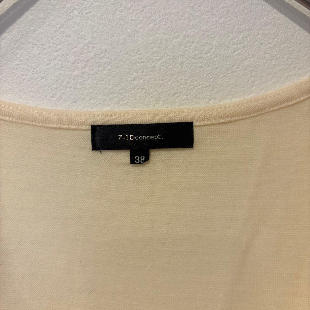 セブンアイディーコンセプト 半袖 カットソー タック ベージュ 38 M相当 3