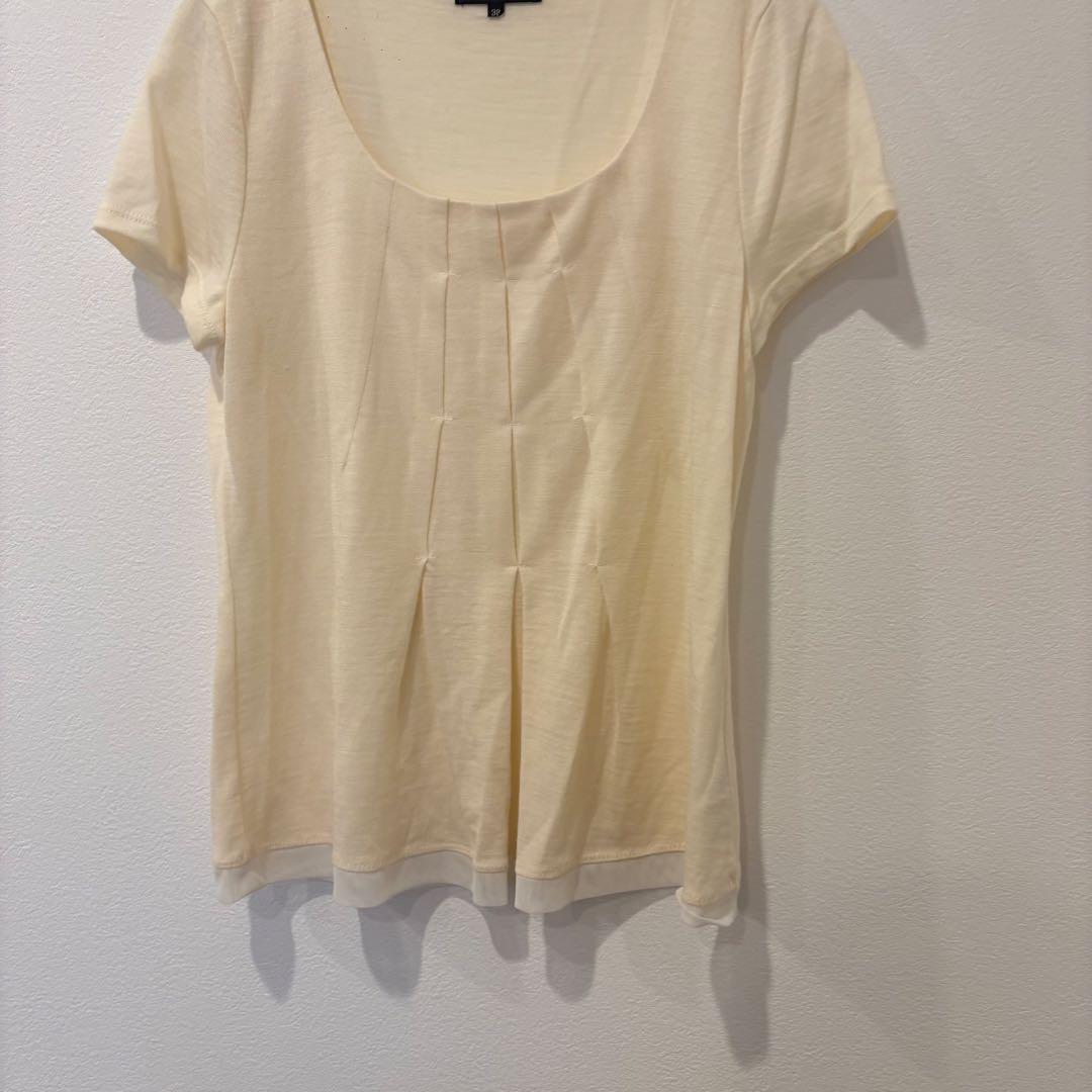 セブンアイディーコンセプト 半袖 カットソー タック ベージュ 38 M相当 4
