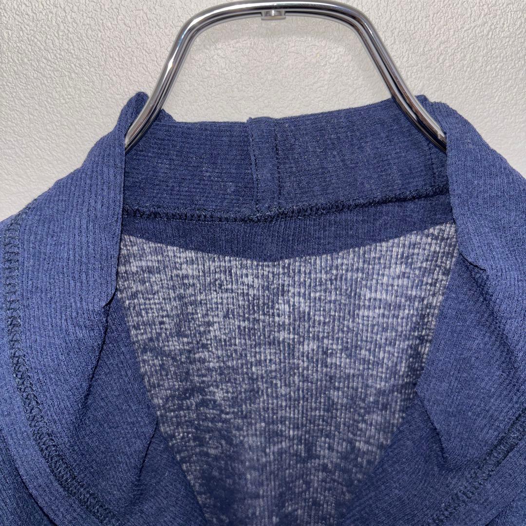 RENAISSANCE ネイビーフリル付き長袖カーディガンd727 4