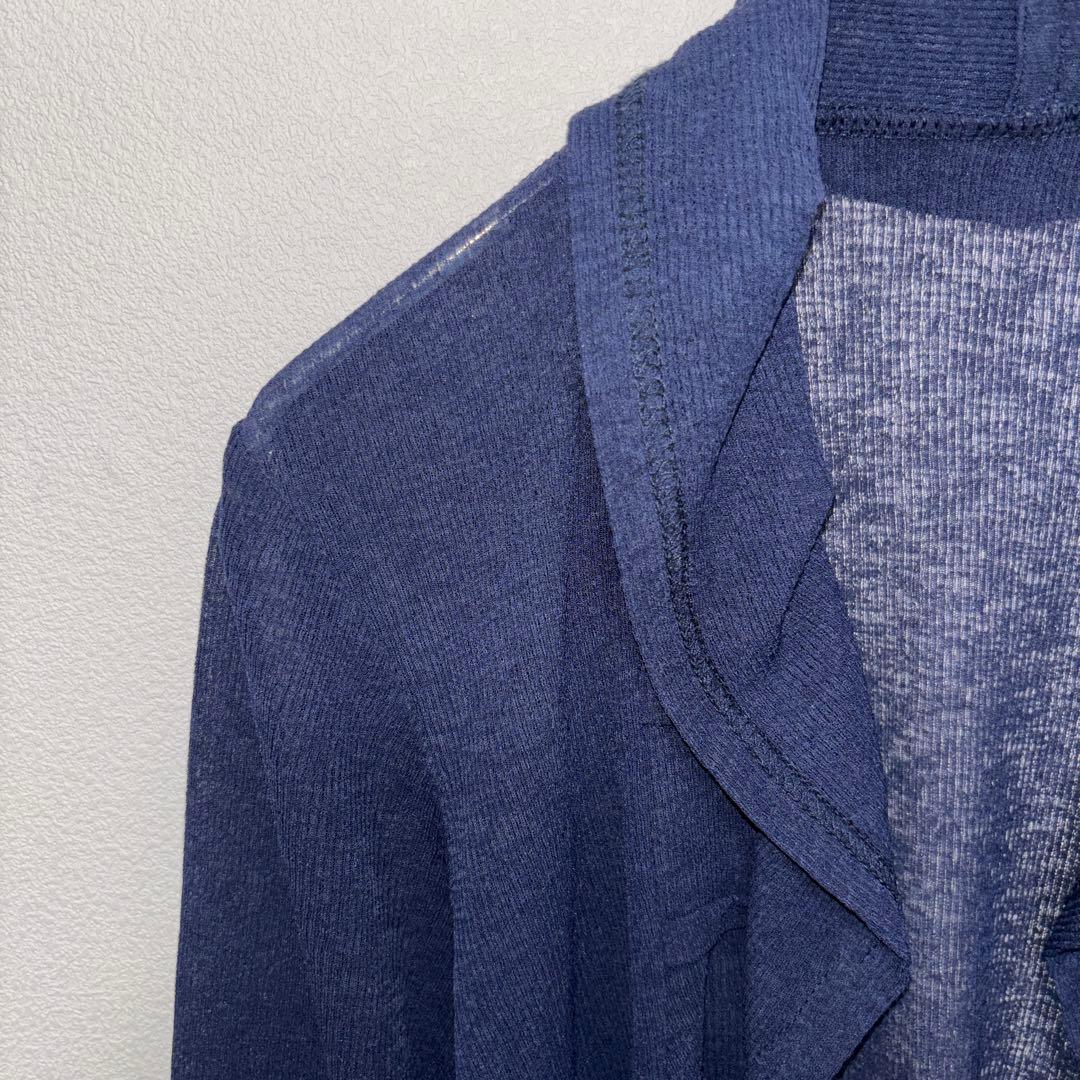 RENAISSANCE ネイビーフリル付き長袖カーディガンd727 5