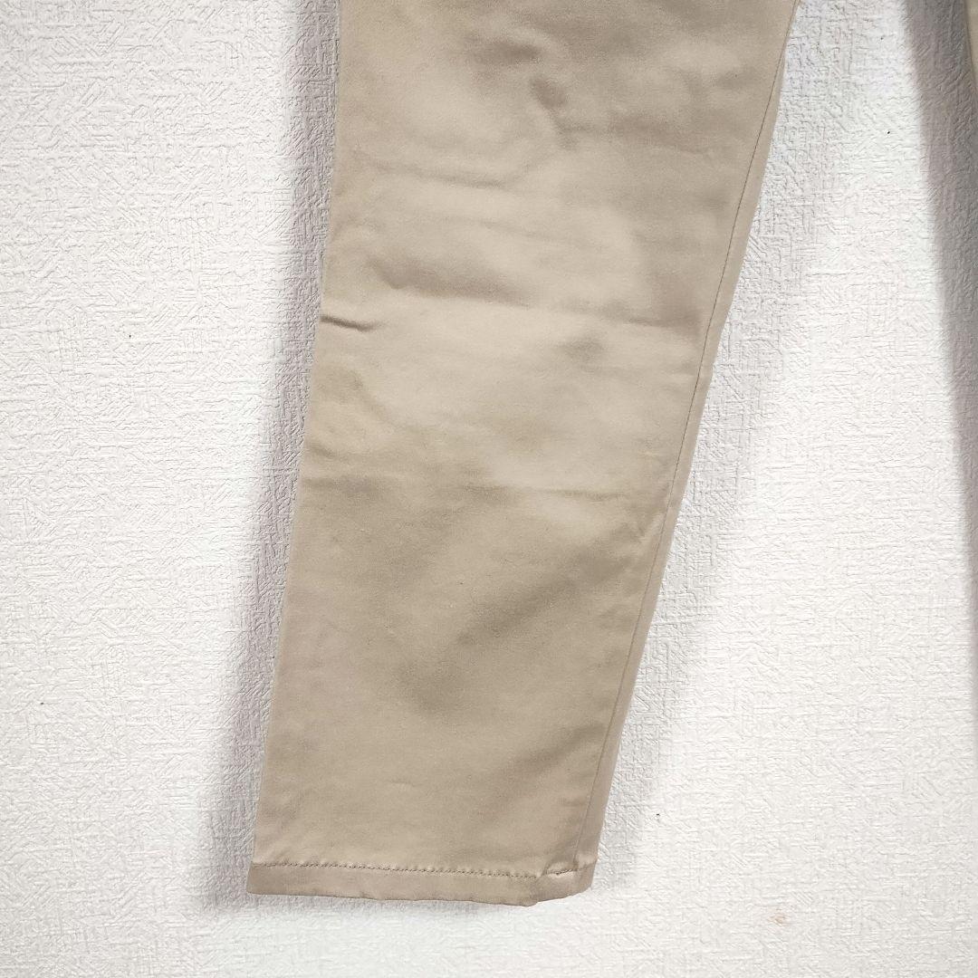 UNIQLO ベージュ スリムフィット カジュアルパンツ 春 ウエストゆったり 4