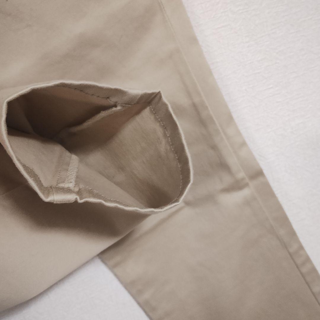 UNIQLO ベージュ スリムフィット カジュアルパンツ 春 ウエストゆったり 5