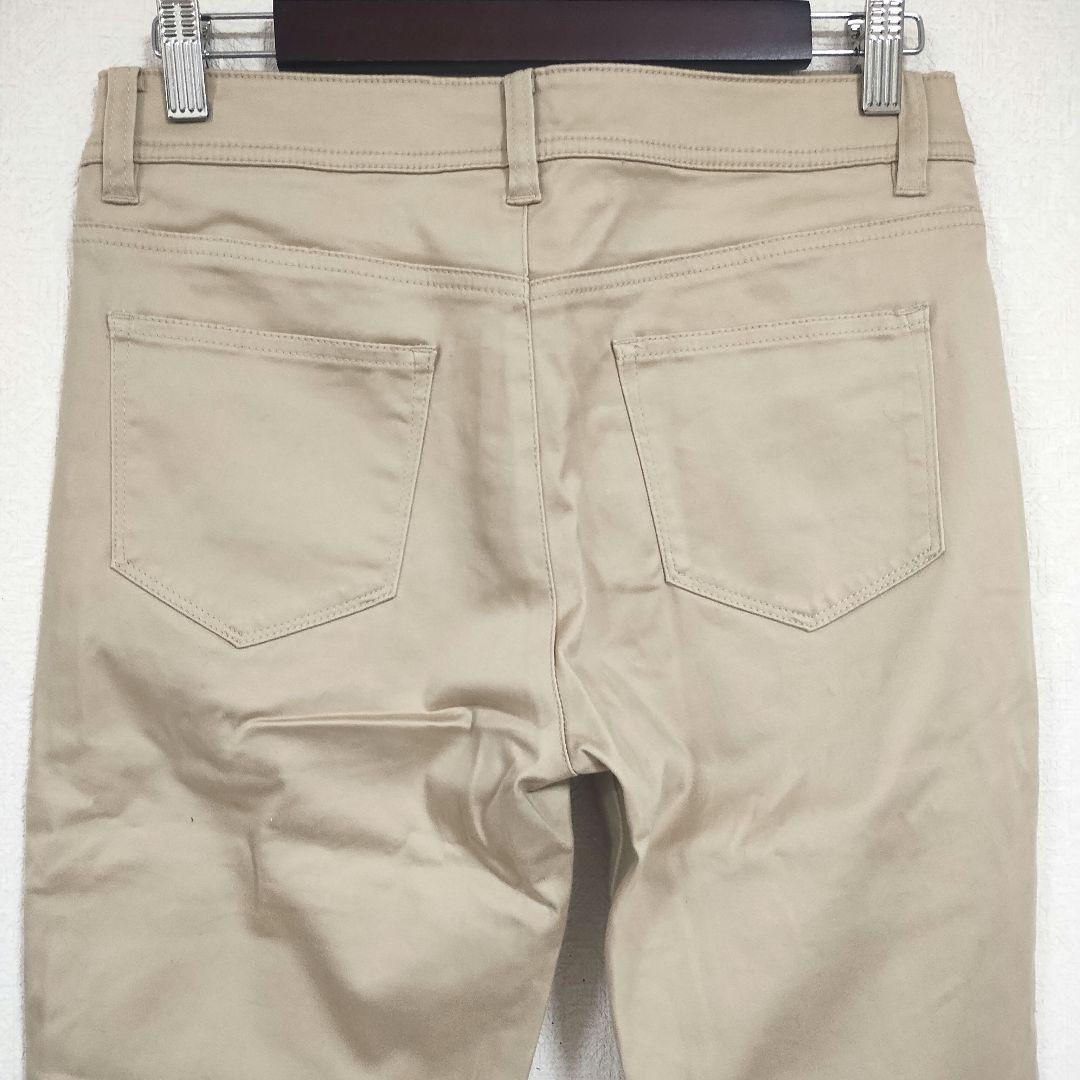 UNIQLO ベージュ スリムフィット カジュアルパンツ 春 ウエストゆったり 6