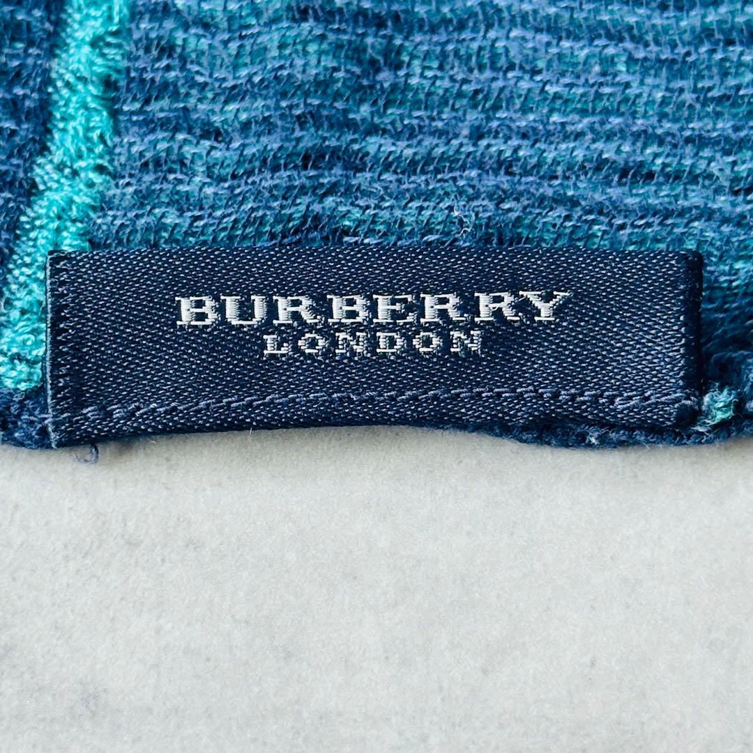 BURBERRY LONDON ストライプ ストール ショール グリーン系 5