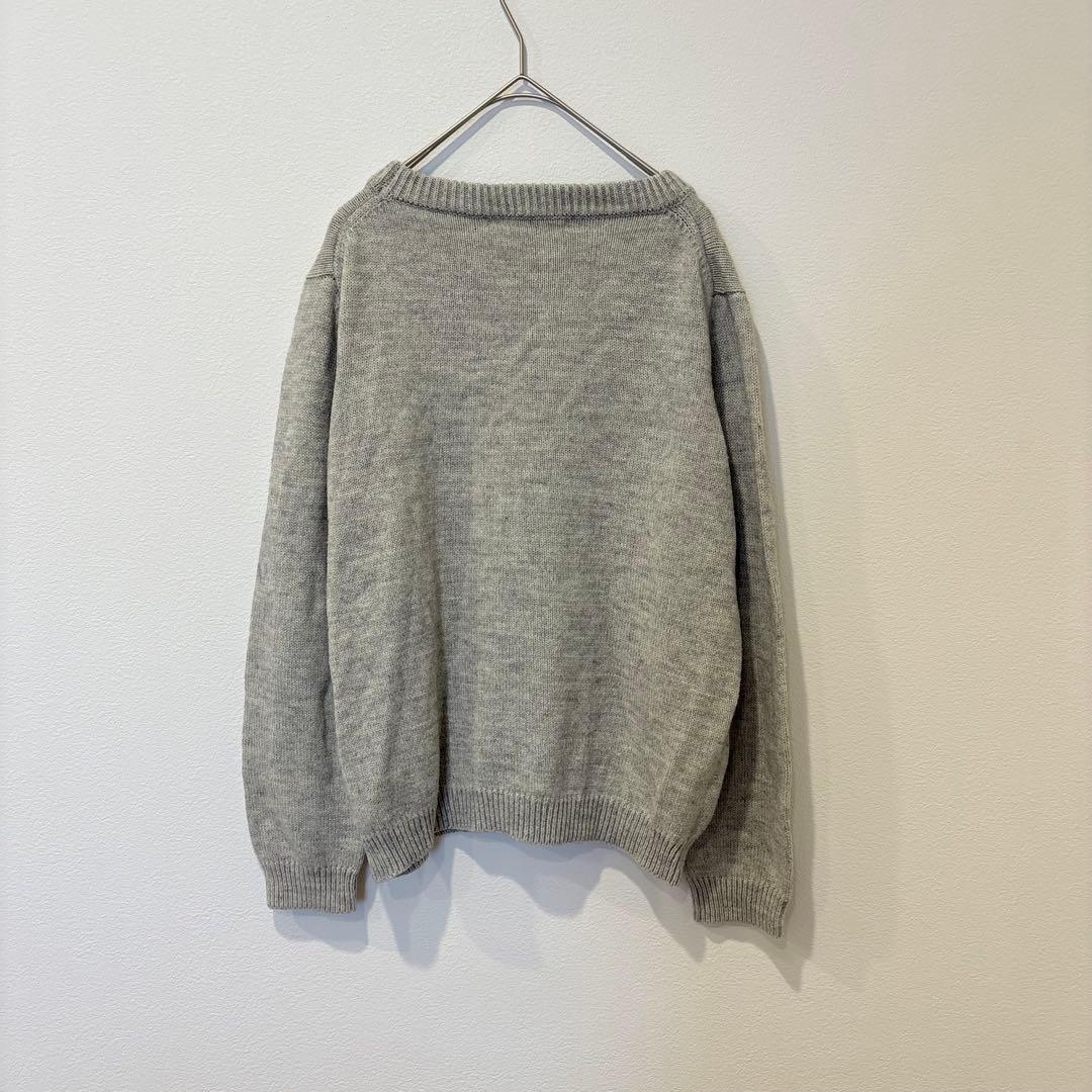 アーバンリサーチ ニット セーター フリンジ グレウール混 立体編み　デザイン 3