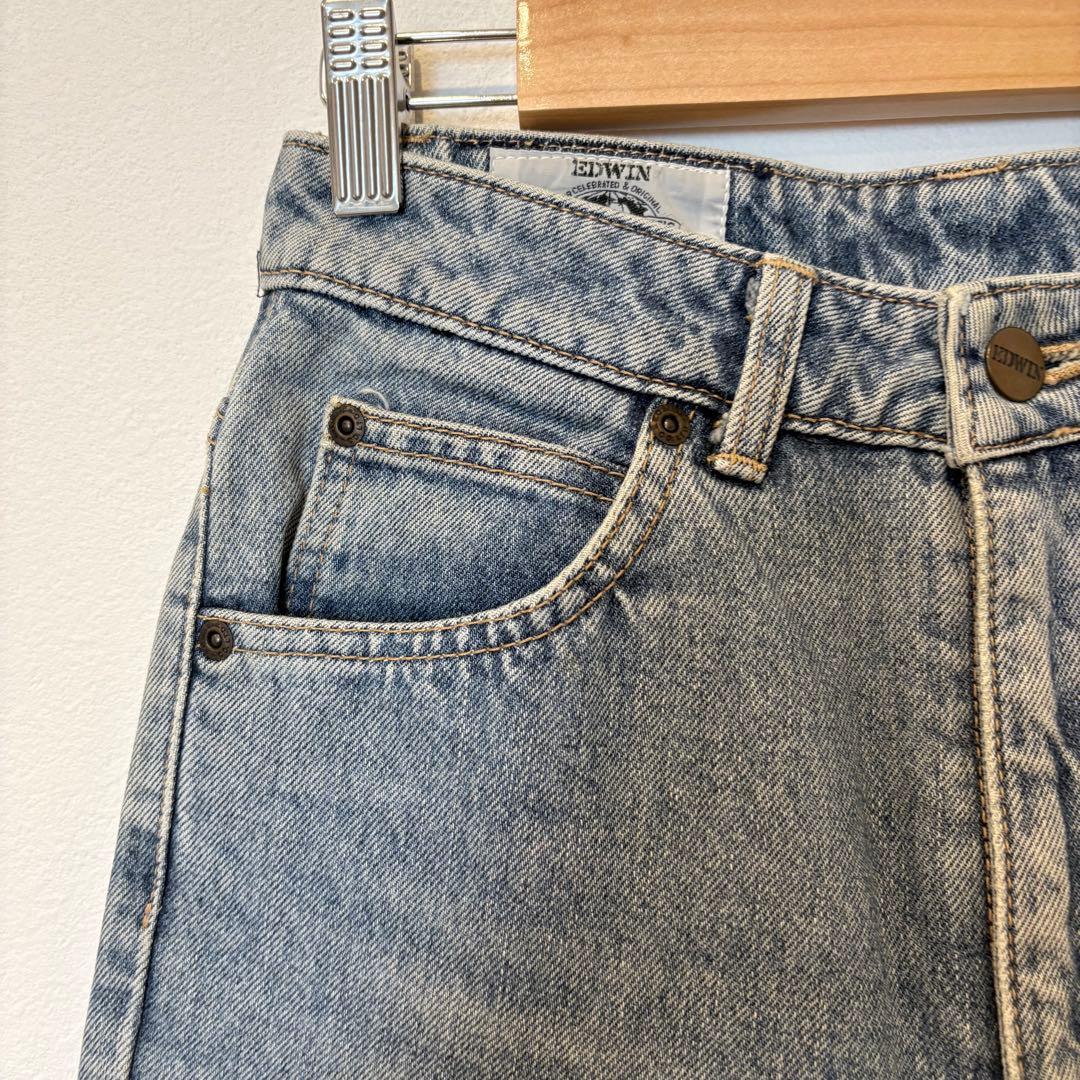 エドウィン デニム パンツ テーパード 青 W66 ジーンズ　ジーパン 4