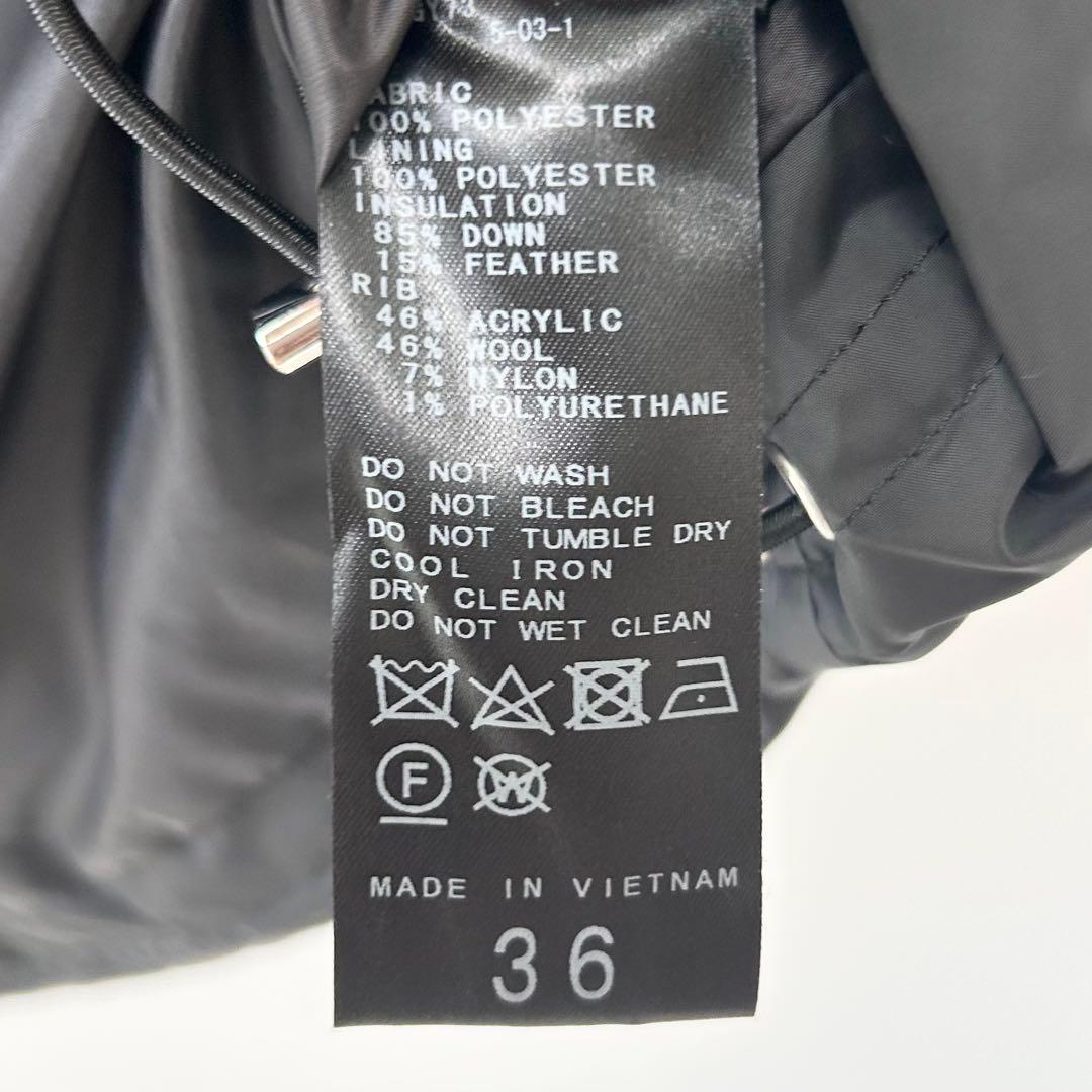 イエナ　LIMONTAダウンショートコート ブラック　36 8