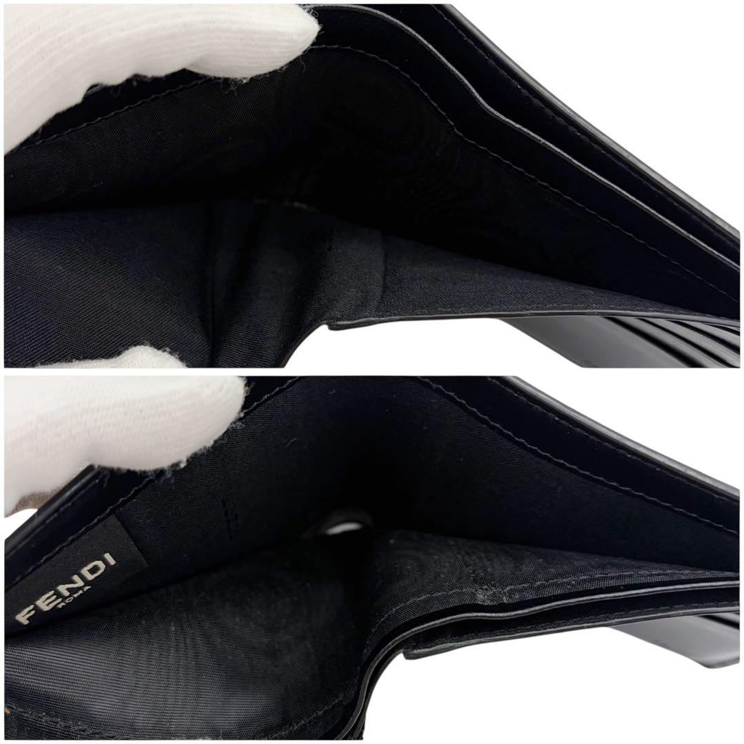 ⭐️美品⭐️ フェンディ 7M0169 ダイアゴナル ズッカ 二つ折り財布 5