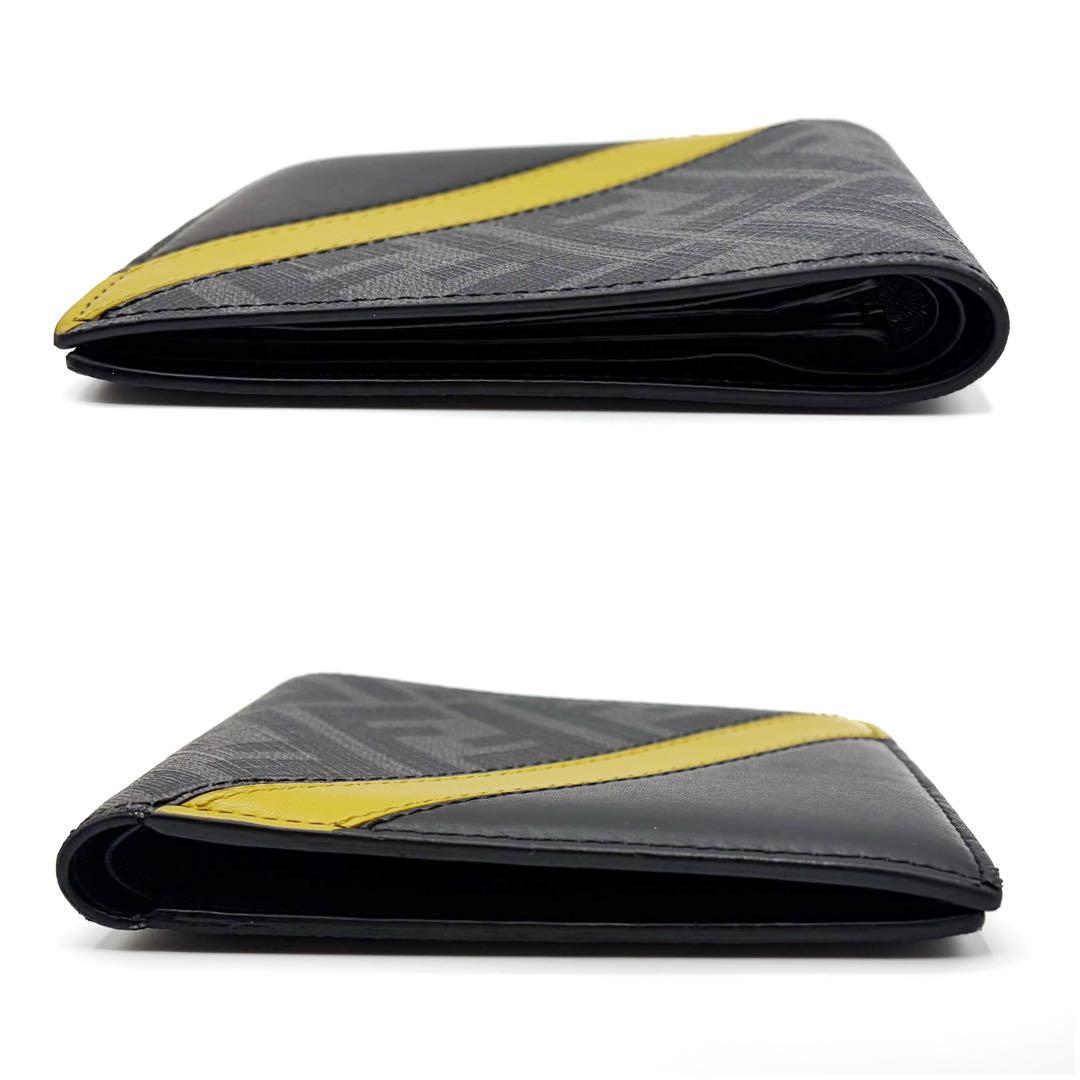 ⭐️美品⭐️ フェンディ 7M0169 ダイアゴナル ズッカ 二つ折り財布 8