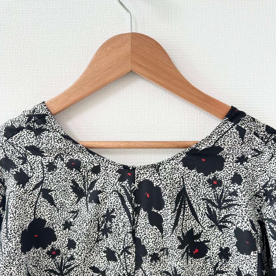 美品✨ハウスオブロータス　フラワードットプリントワンピース　花柄　オフホワイト 3