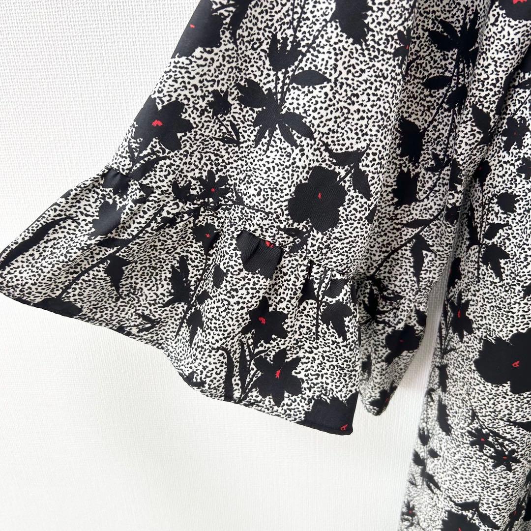 美品✨ハウスオブロータス　フラワードットプリントワンピース　花柄　オフホワイト 4