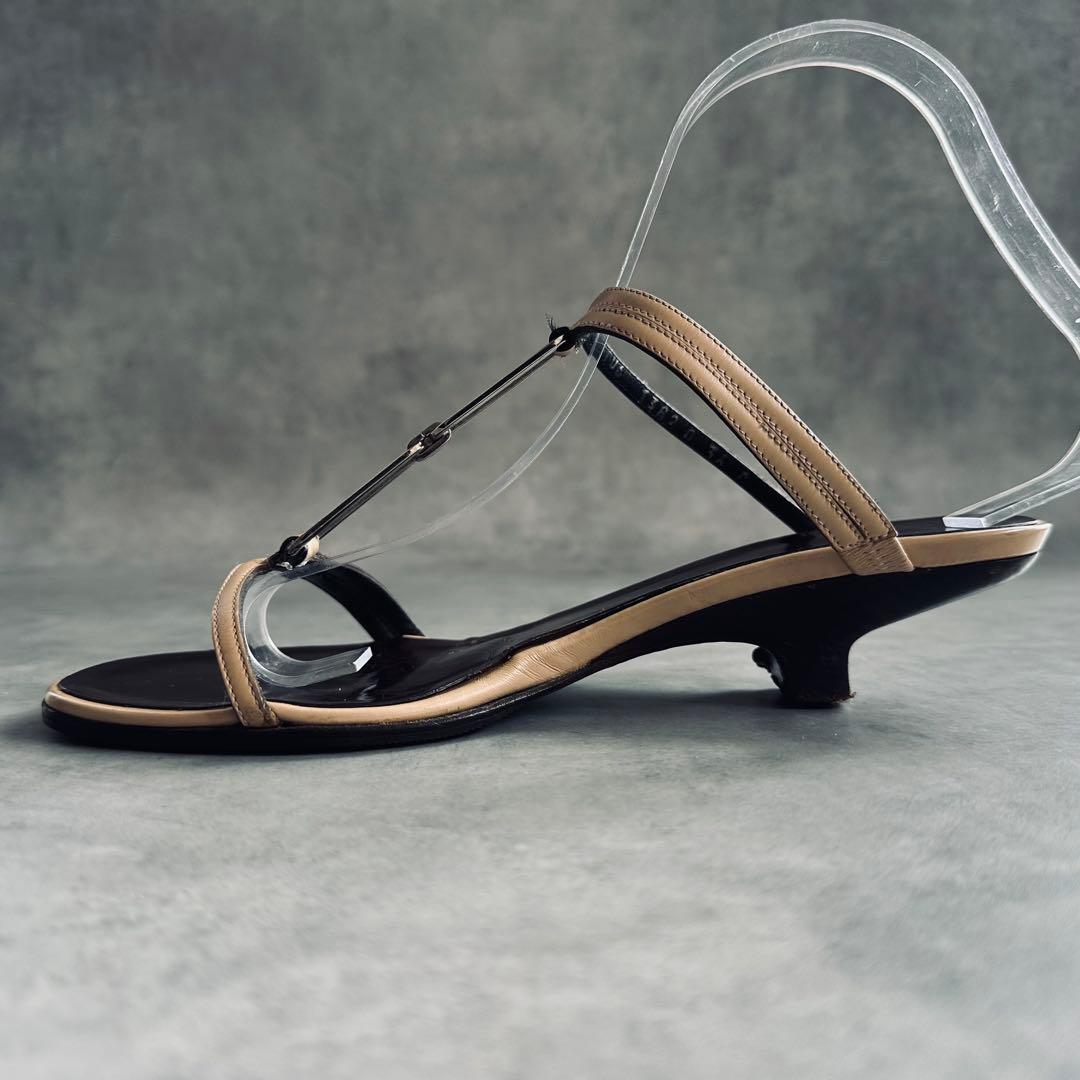GUCCI シルバー金具　ストラップ　ミュール　サンダル 5