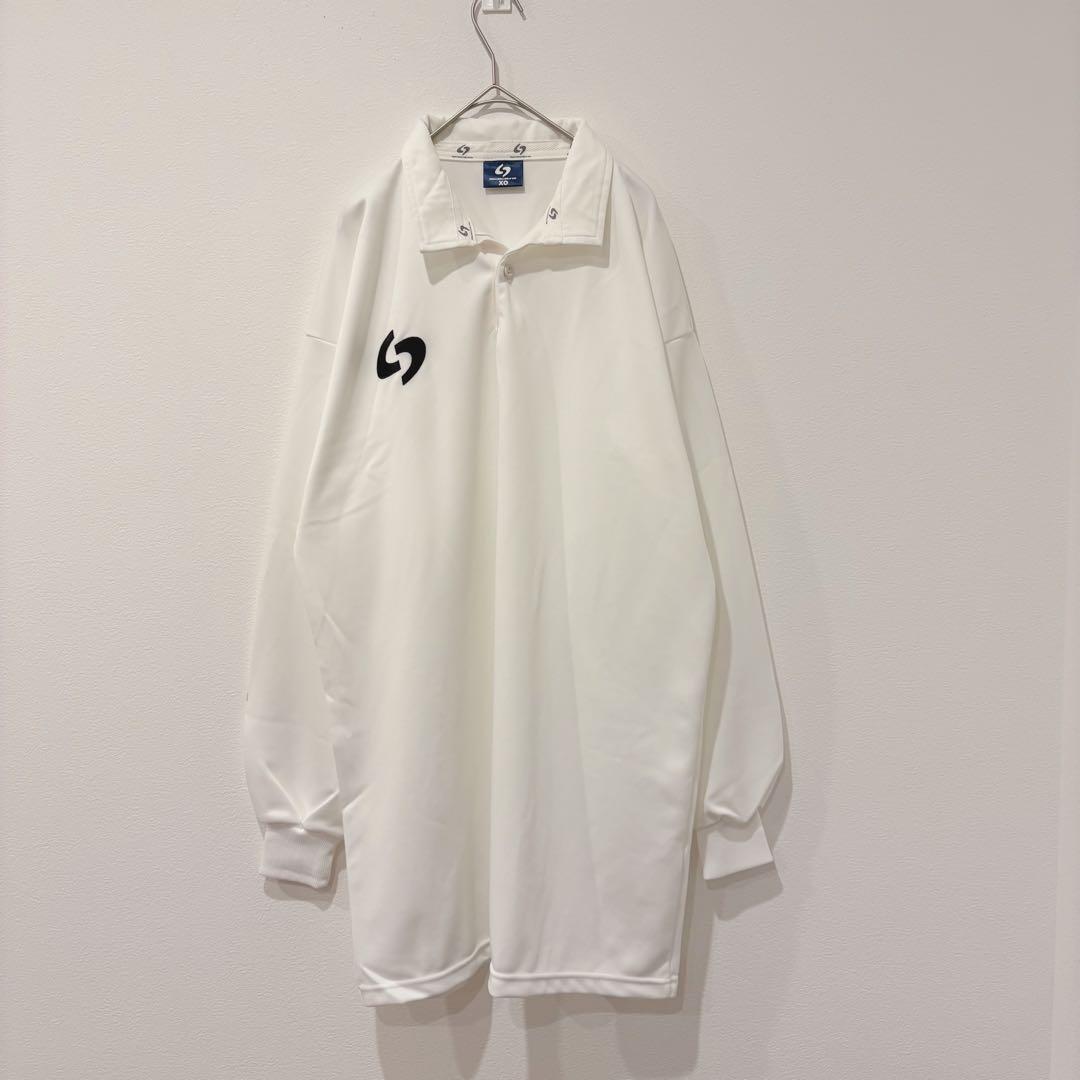 セプター ポロシャツ 長袖 スポーツ ホワイト 白　XO 大きい　ラグビー