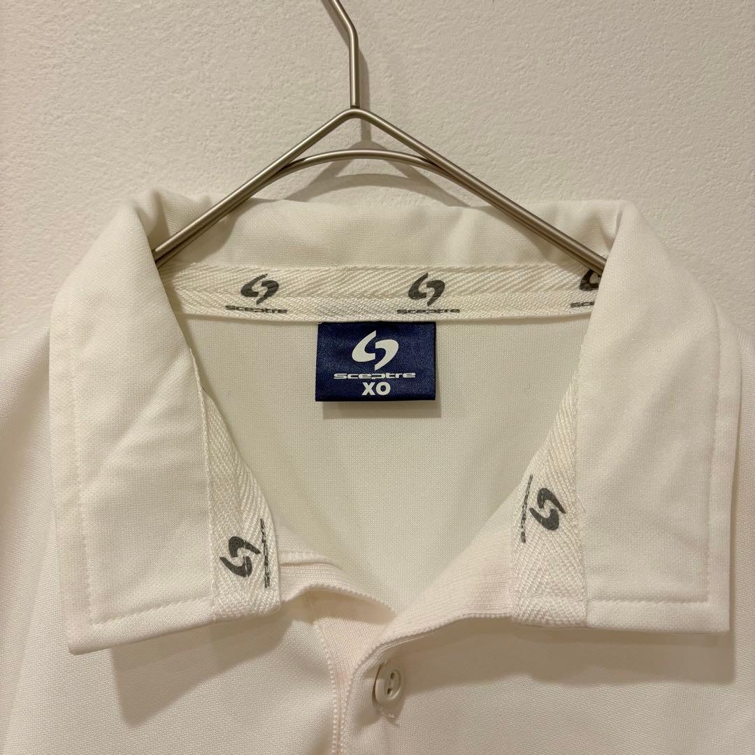 セプター ポロシャツ 長袖 スポーツ ホワイト 白　XO 大きい　ラグビー 3