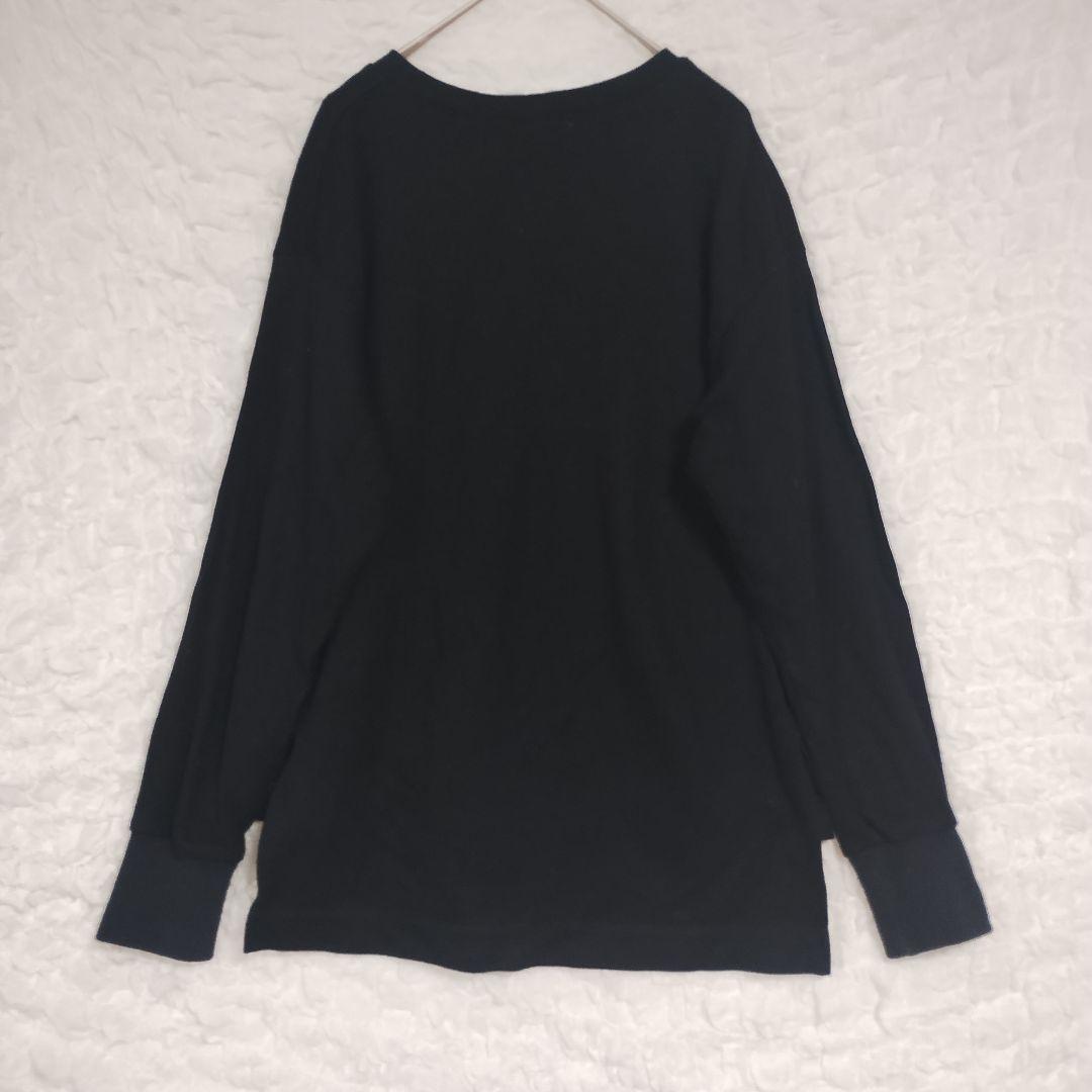 sofuol ソフール 黒の長袖クルーネックセーター M スウェット カジュアル 5