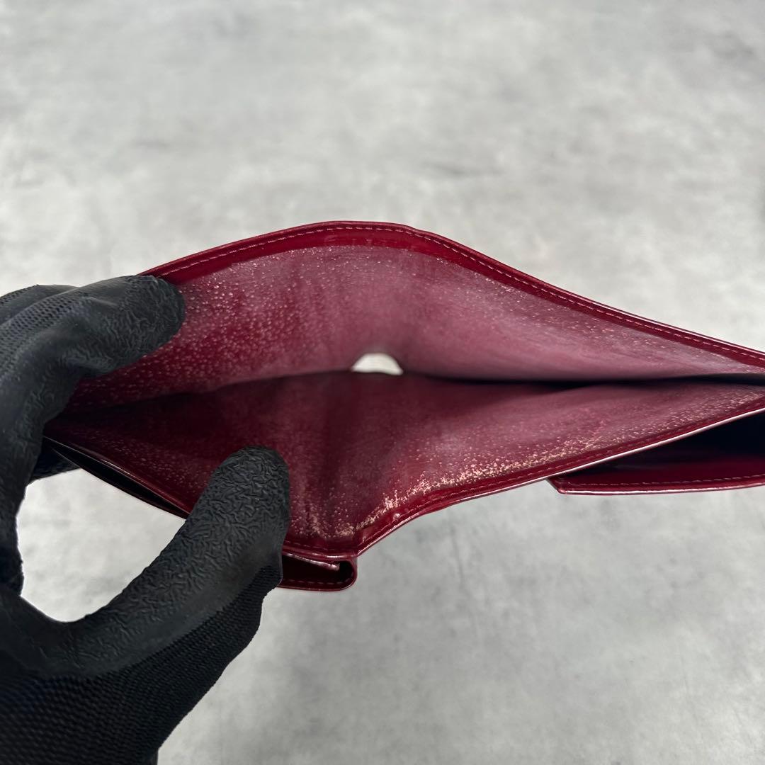 Cartier パンテール　三つ折り財布 コンパクトウォレット　ボルドー 12