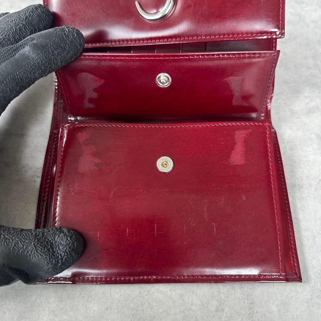 Cartier パンテール　三つ折り財布 コンパクトウォレット　ボルドー 13