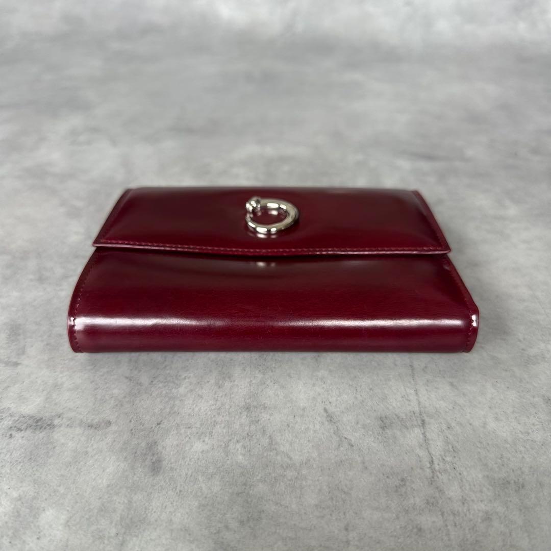 Cartier パンテール　三つ折り財布 コンパクトウォレット　ボルドー 6