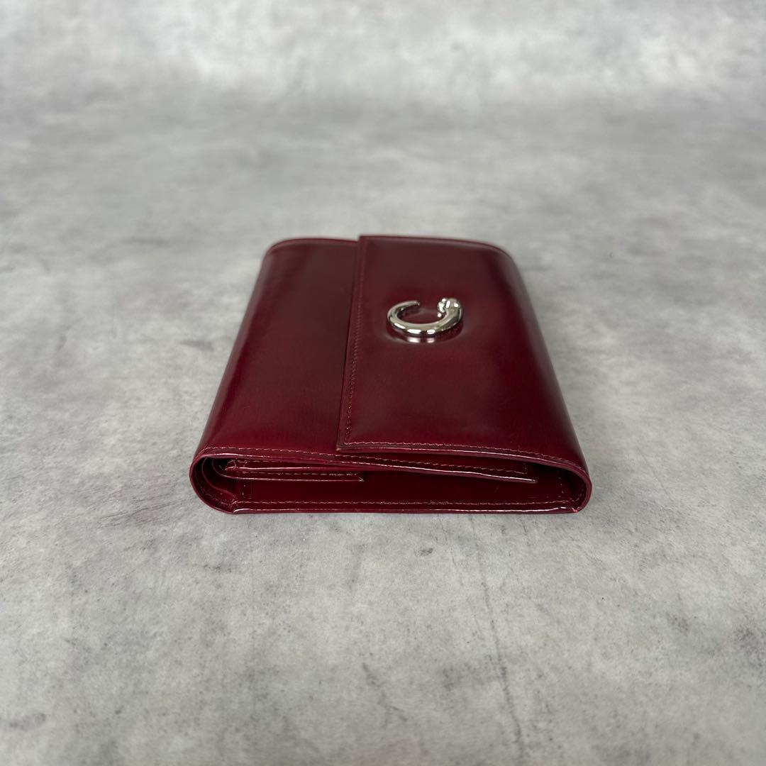 Cartier パンテール　三つ折り財布 コンパクトウォレット　ボルドー 8