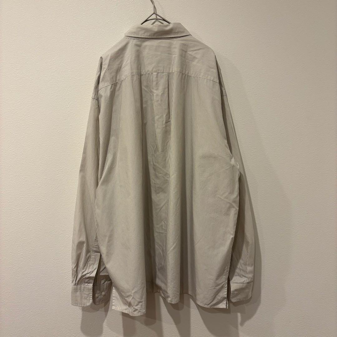 ユニクロC ワイシャツ 長袖 オーバーサイズ Lサイズ　ストライプ　シンプル 7
