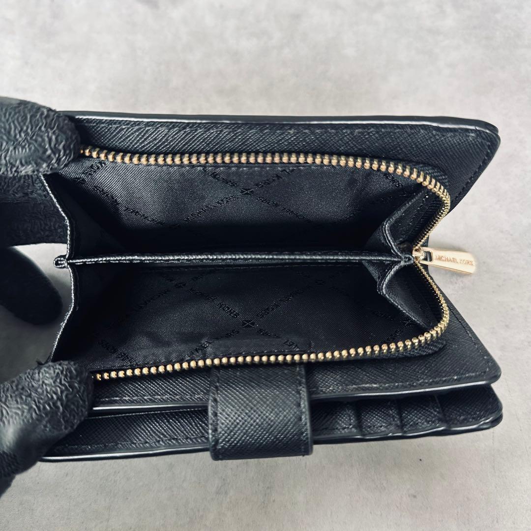 MICHAEL KORS メタルロゴ 二つ折り財布 コンパクトウォレット レザー 13