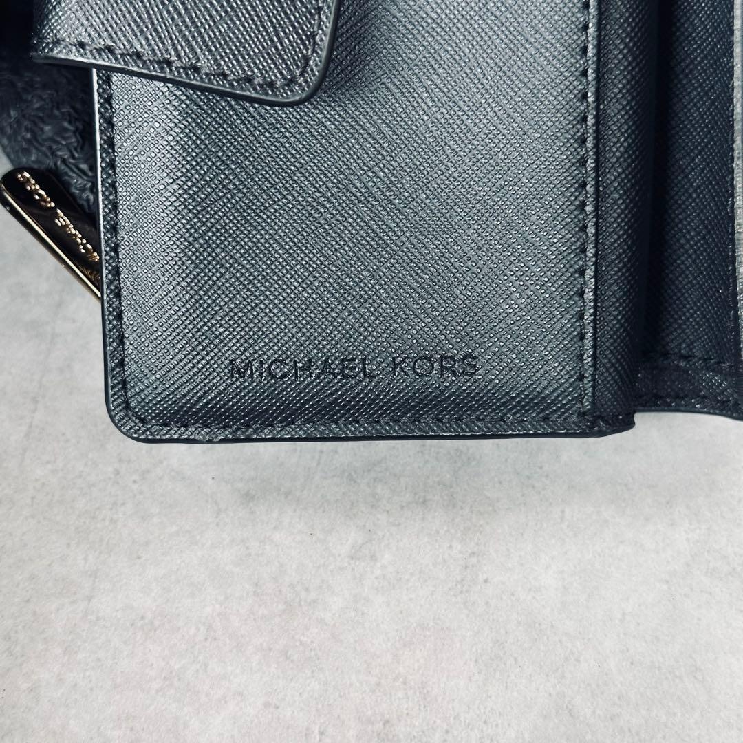 MICHAEL KORS メタルロゴ 二つ折り財布 コンパクトウォレット レザー 14