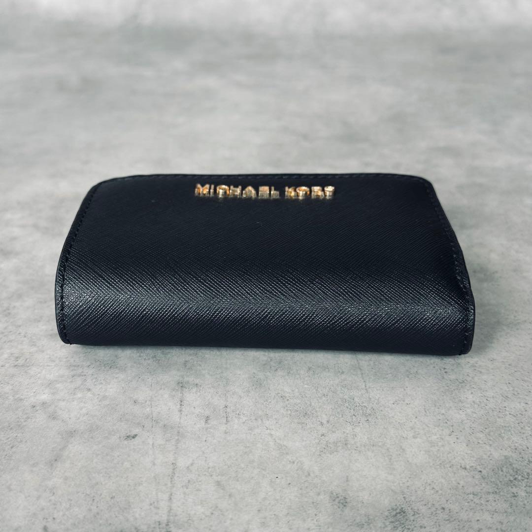 MICHAEL KORS メタルロゴ 二つ折り財布 コンパクトウォレット レザー 6