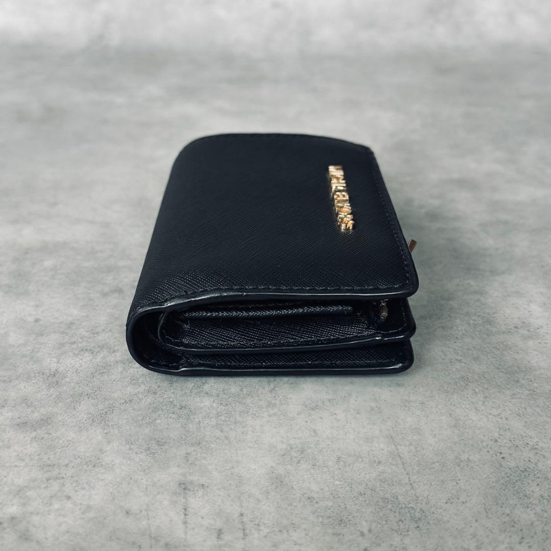 MICHAEL KORS メタルロゴ 二つ折り財布 コンパクトウォレット レザー 8