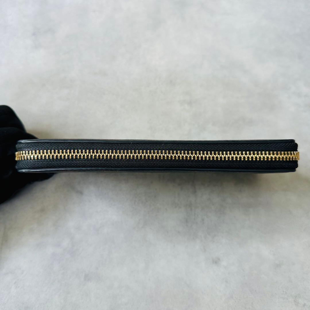 COACH Signature Zip Around Wallet BROWN 8