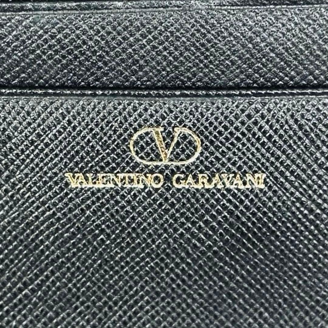 VALENTINO GARAVANI ロゴ金具　がま口　三つ折り財布　レザー　黒 16