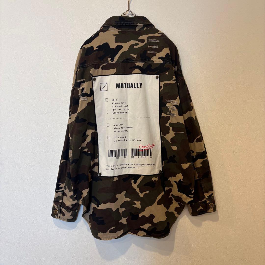 クリックス 迷彩シャツ ミリタリー カモフラ 長袖 フリーサイズ　ジャケット 7