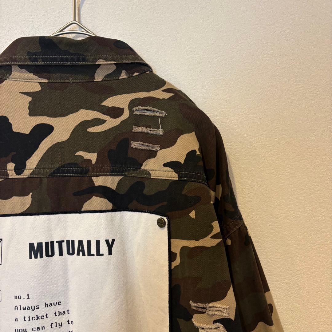 クリックス 迷彩シャツ ミリタリー カモフラ 長袖 フリーサイズ　ジャケット 8