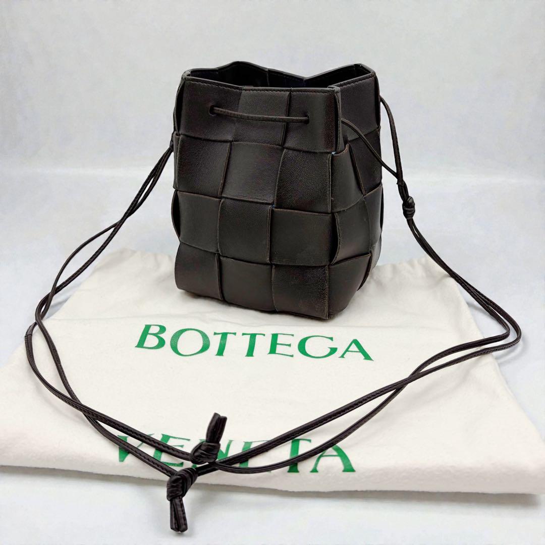 ⭐️良品⭐️ ボッテガヴェネタ カセット バケットバッグ ブラウン