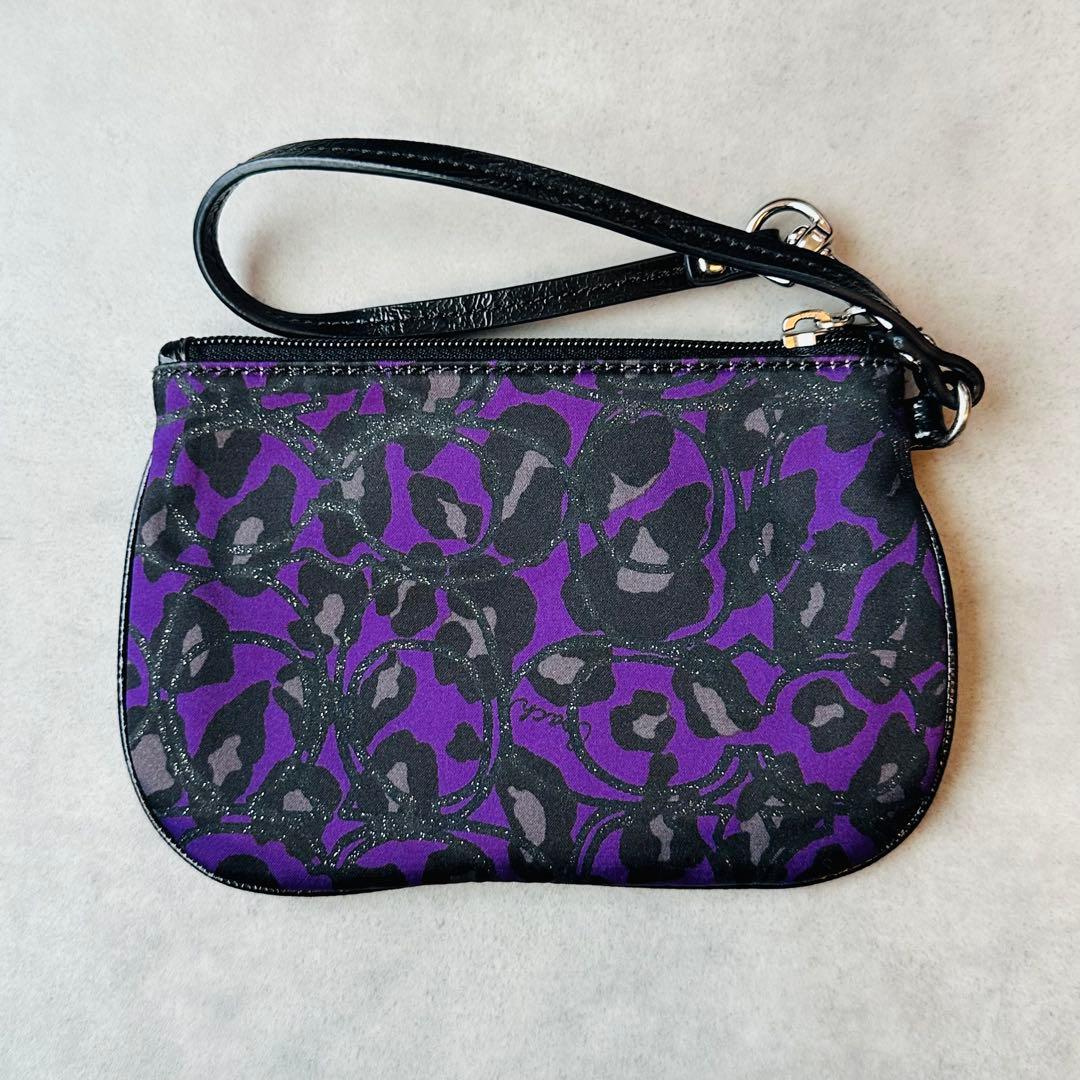 Y2K COACH Poppy Leopard Wristlet Pouch 2