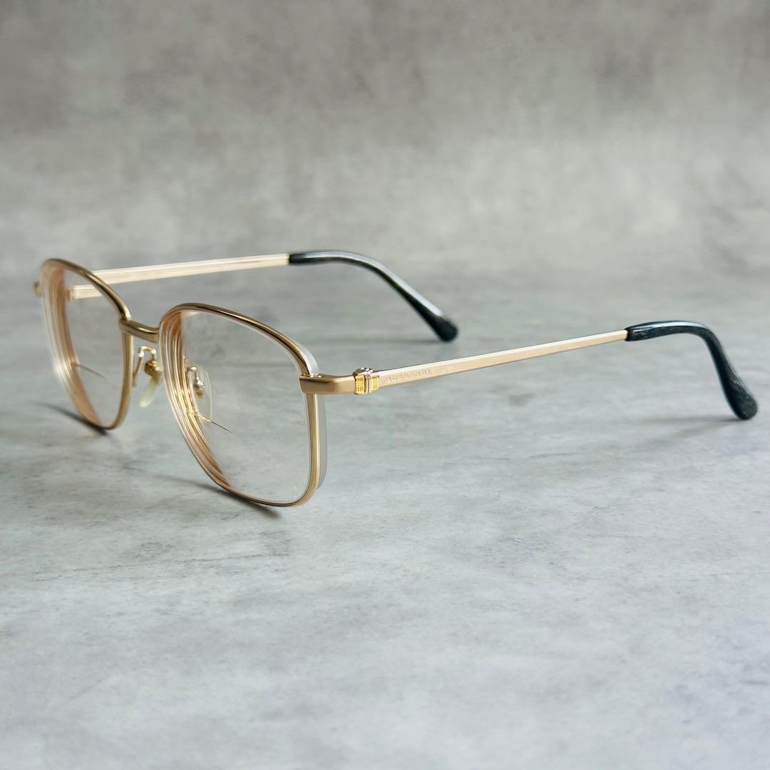 BURBERRY エンボスロゴ　ゴールドフレーム　ノバチェック　メガネ 3