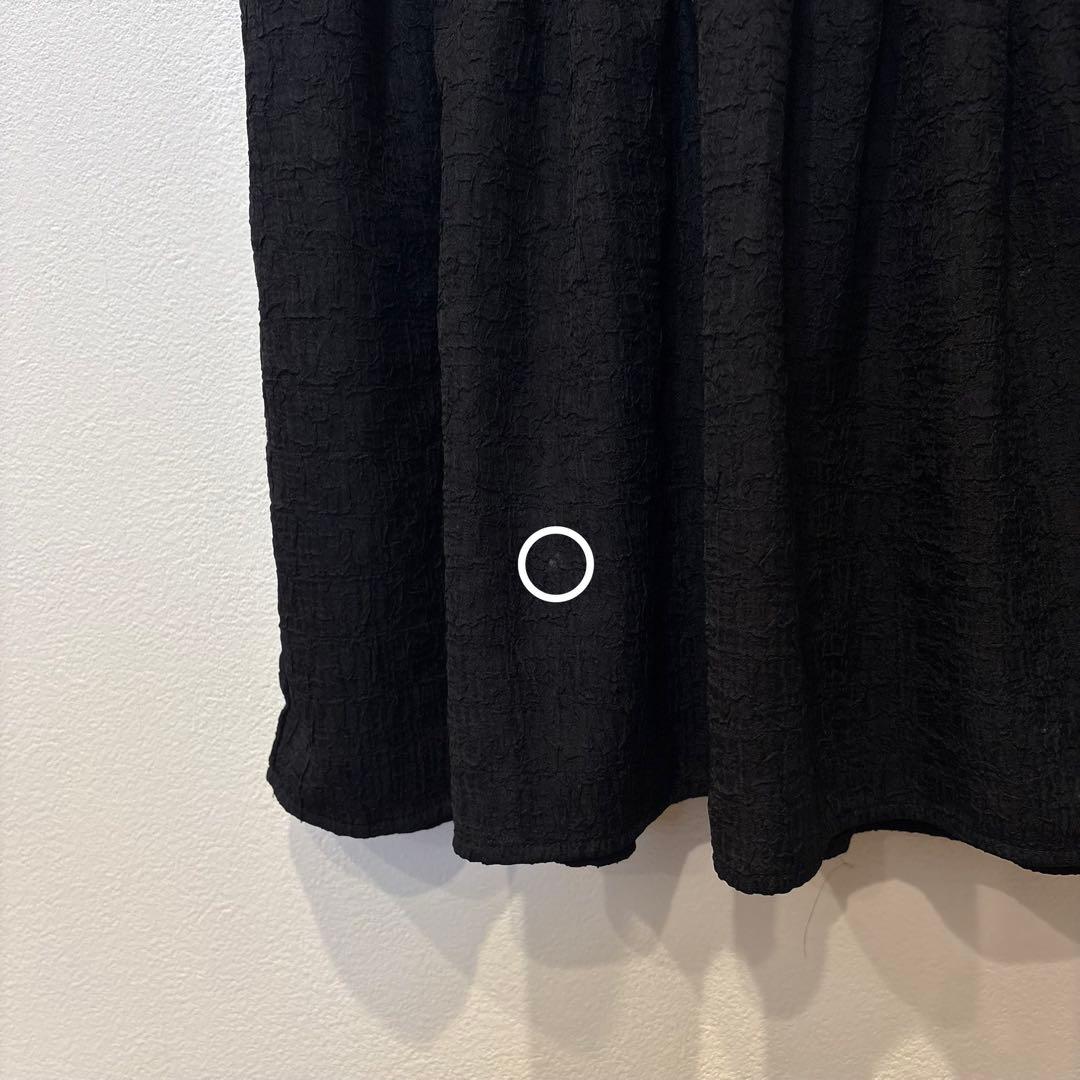 ノスタルジア キャミ ワンピース ティアード ブラック 黒　M ロング フレア 5