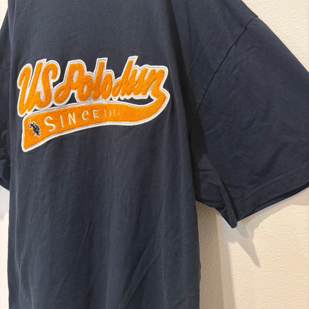 U.S. POLO ASSN Tシャツ ロゴ刺繍 紺色　ネイビー M 半袖 5