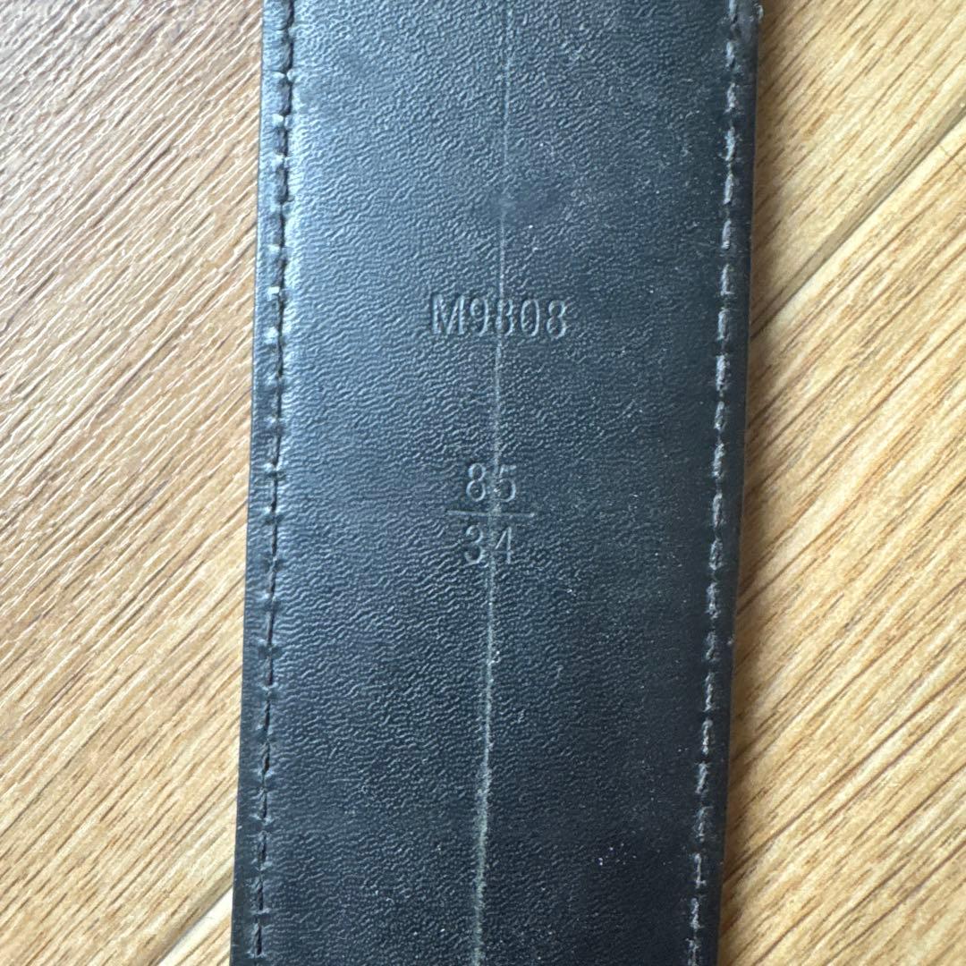 Louis Vuitton ダミエ ブラック ベルト 85 2