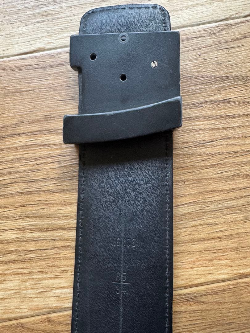 Louis Vuitton ダミエ ブラック ベルト 85 6