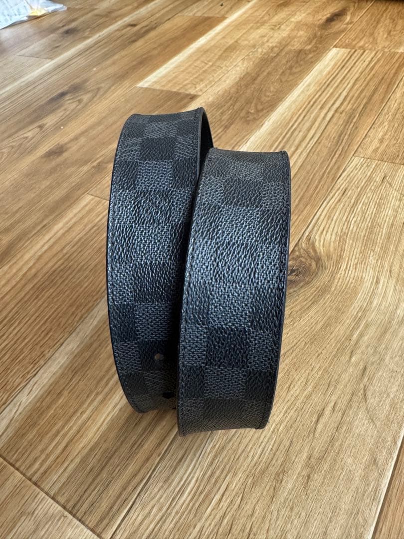 Louis Vuitton ダミエ ブラック ベルト 85 8