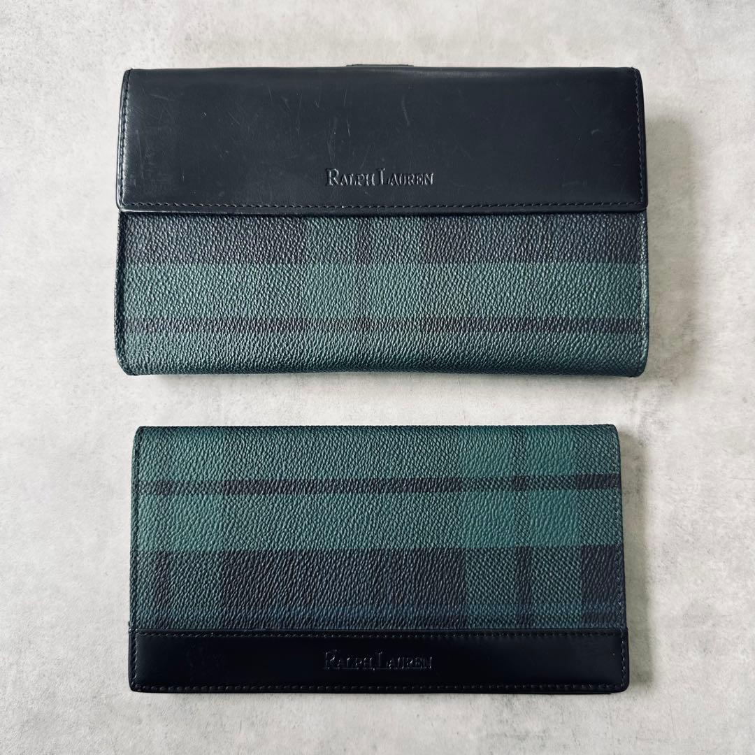 希少✨Ralph Lauren タータンチェック　長財布＆手帳ケースセット