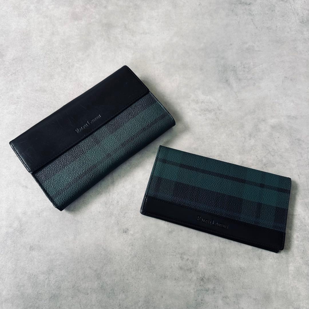 希少✨Ralph Lauren タータンチェック　長財布＆手帳ケースセット 2