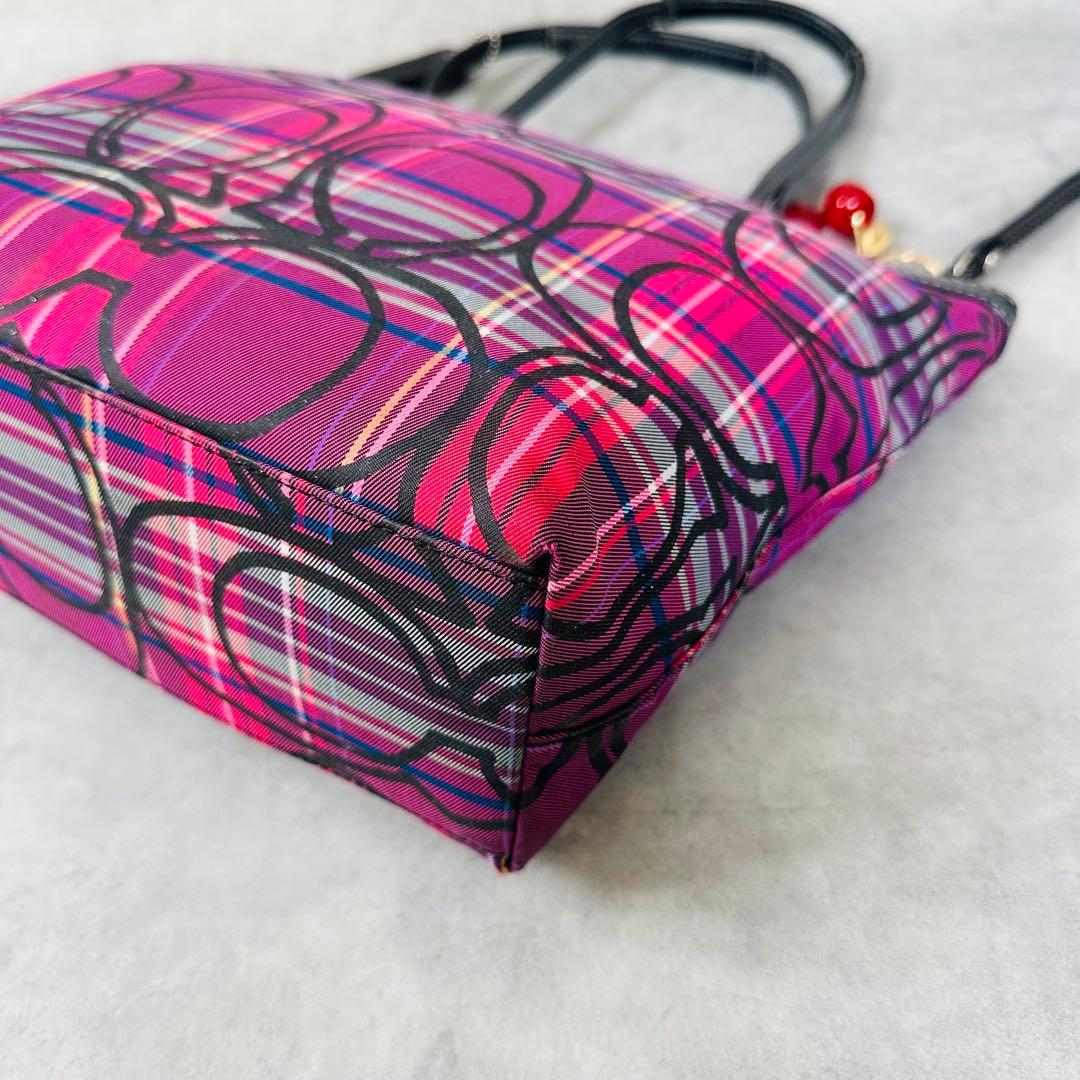 Y2K COACH Poppy Check Tote Bag 11