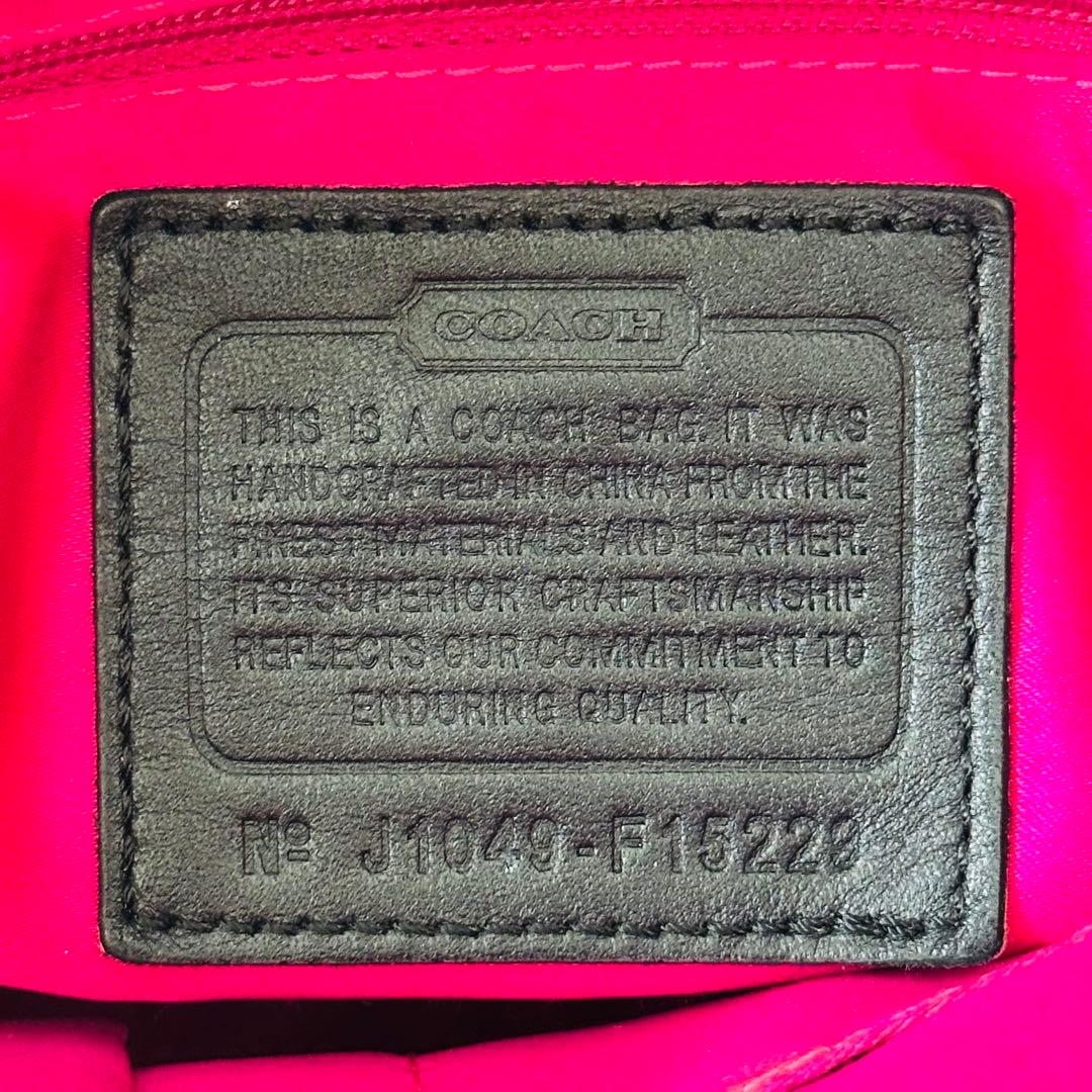 Y2K COACH Poppy Check Tote Bag 15