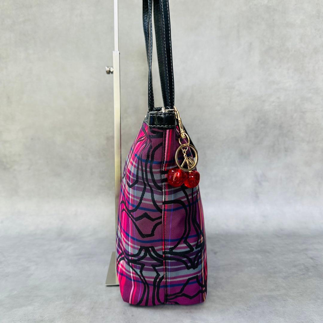 Y2K COACH Poppy Check Tote Bag 4