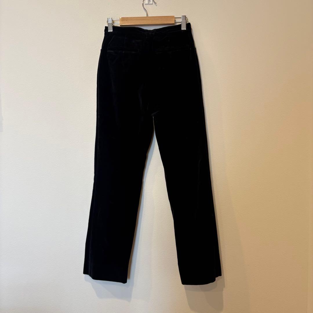 ベロア パンツ テーパード 黒 ブラック　無地　おしゃれ　ストレート 7