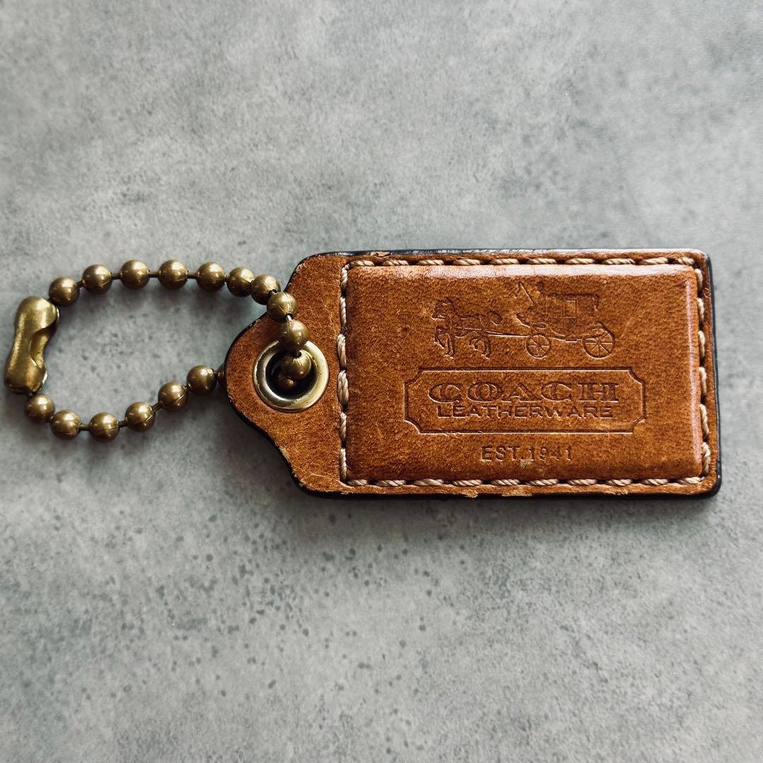 COACH Horse carriage hangtag charm