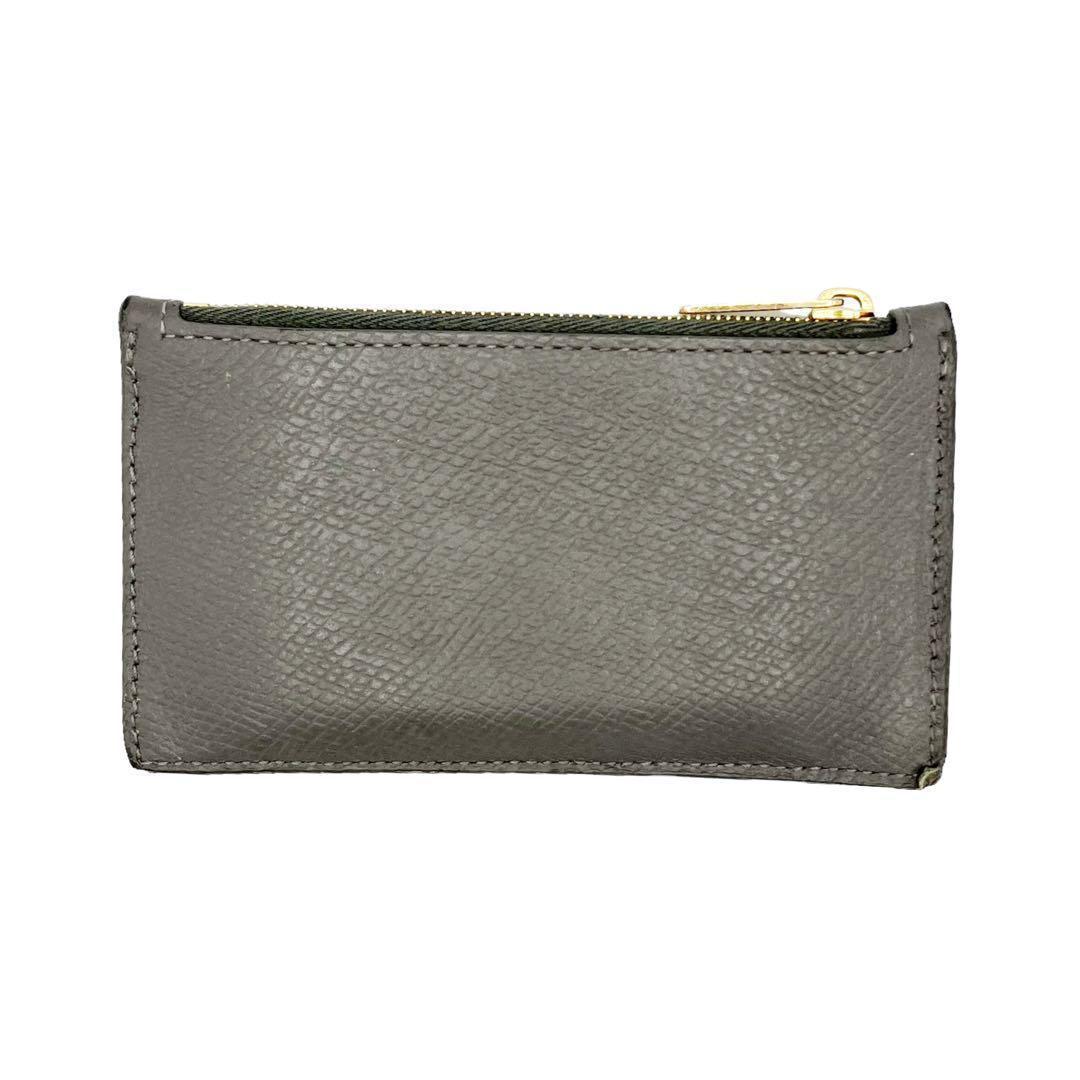 良品✨ セリーヌ ジップ付き コンパクトカードホルダー グレー 3